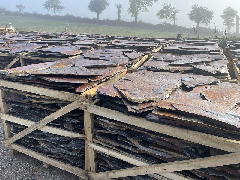 opus incertum de schiste corten 3cm